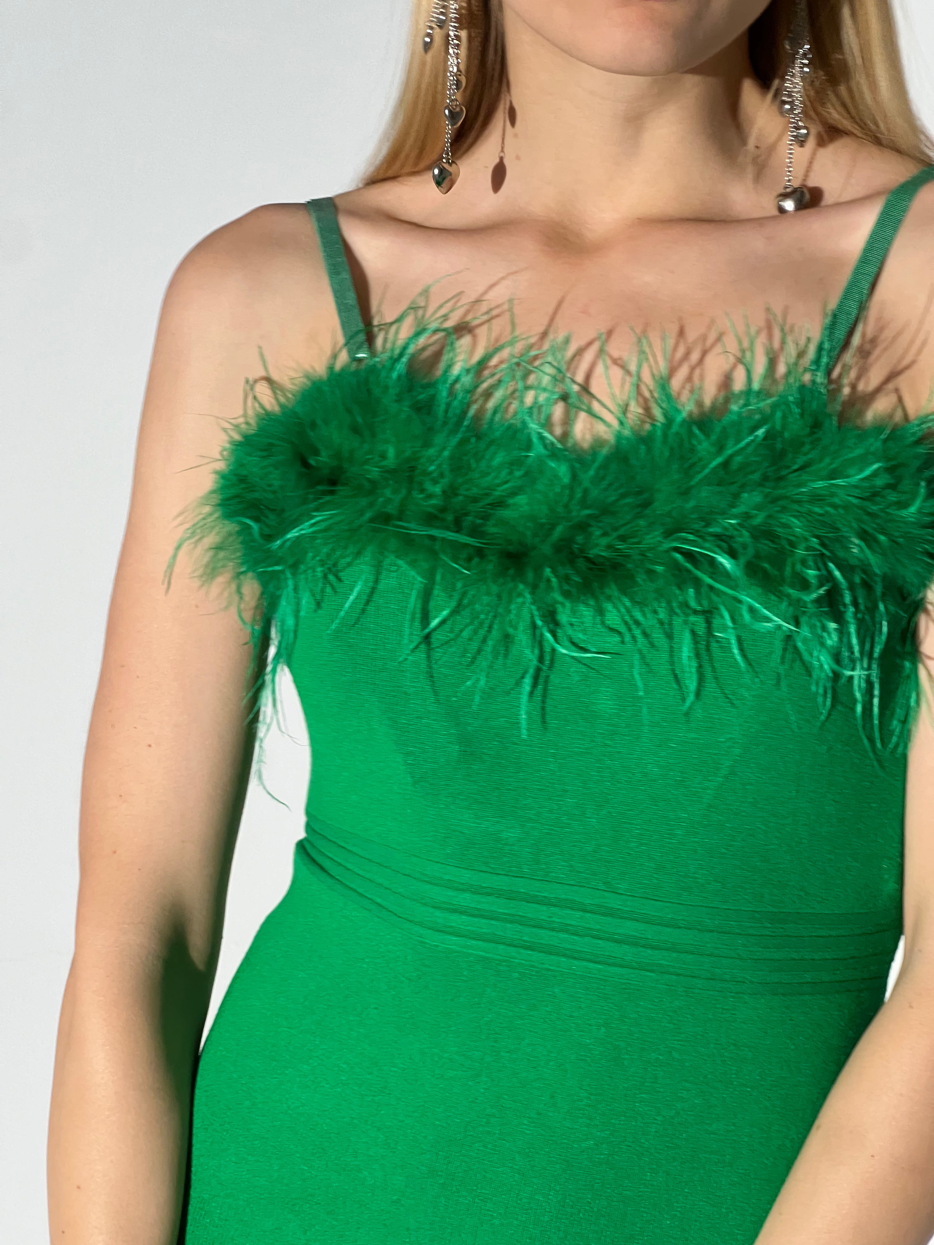 Dress with Feathers