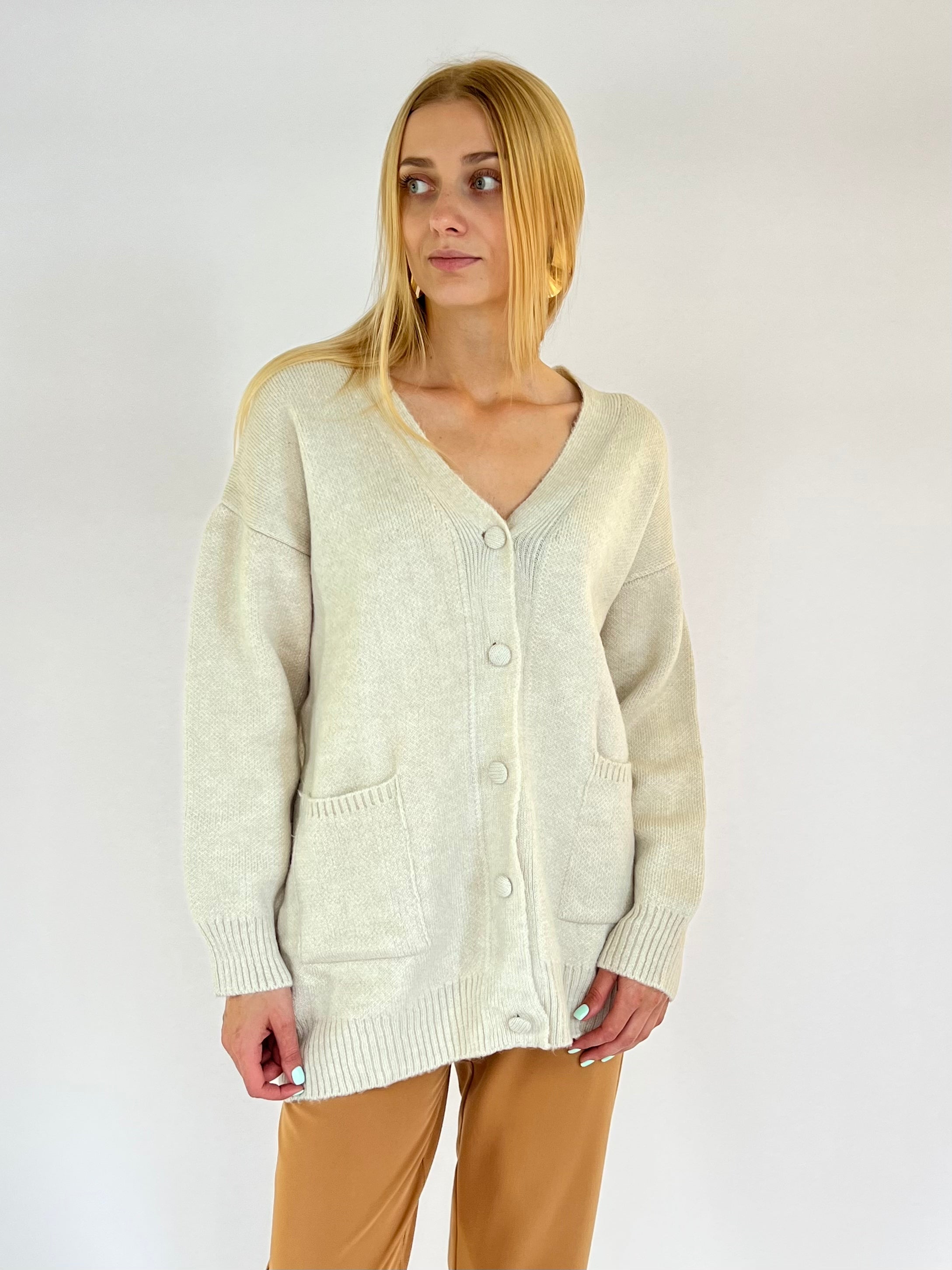 Knit Cardigan with Buttons