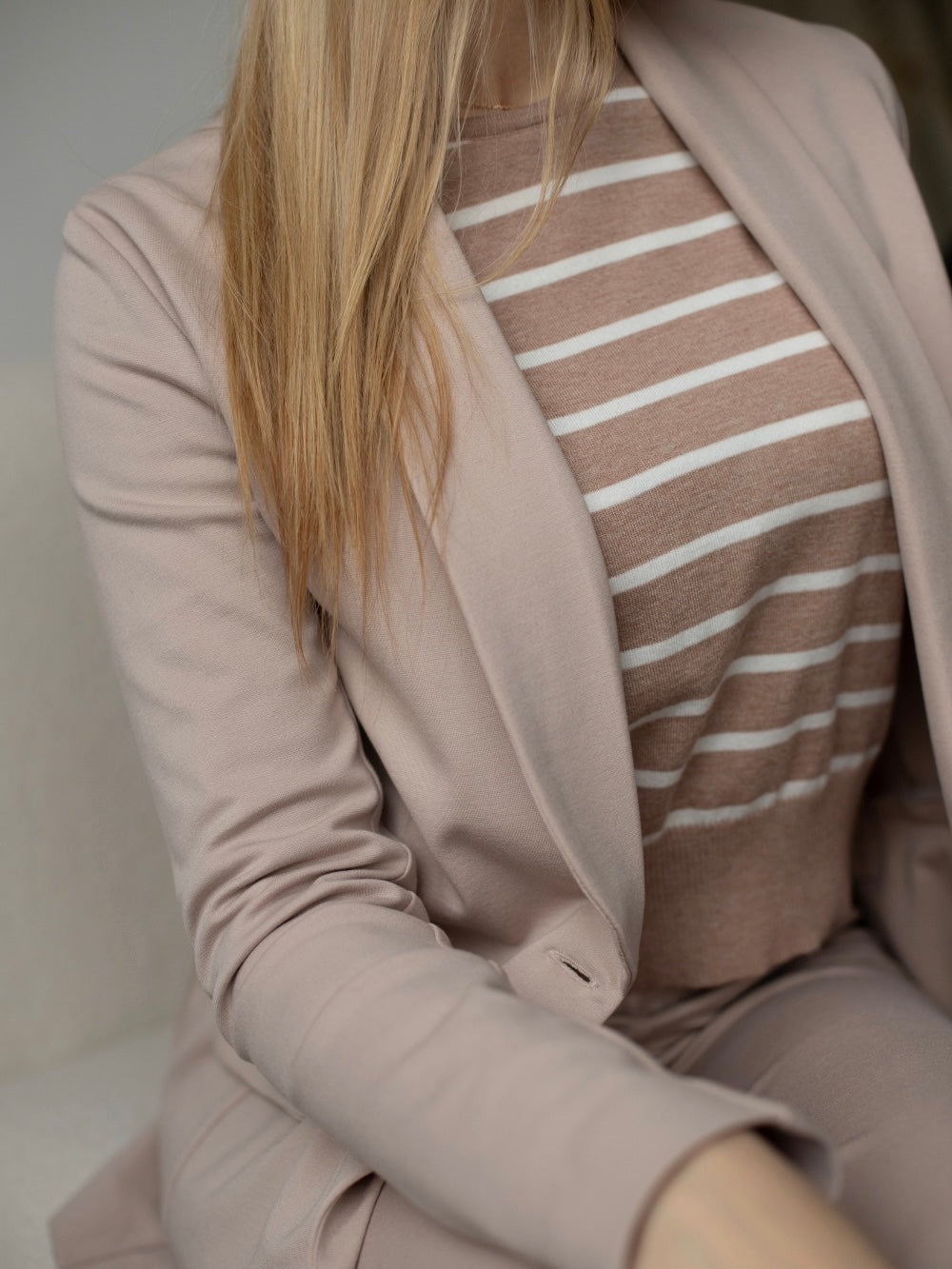 Shawl Collar Blazer and High Rise Straight Pants Suit