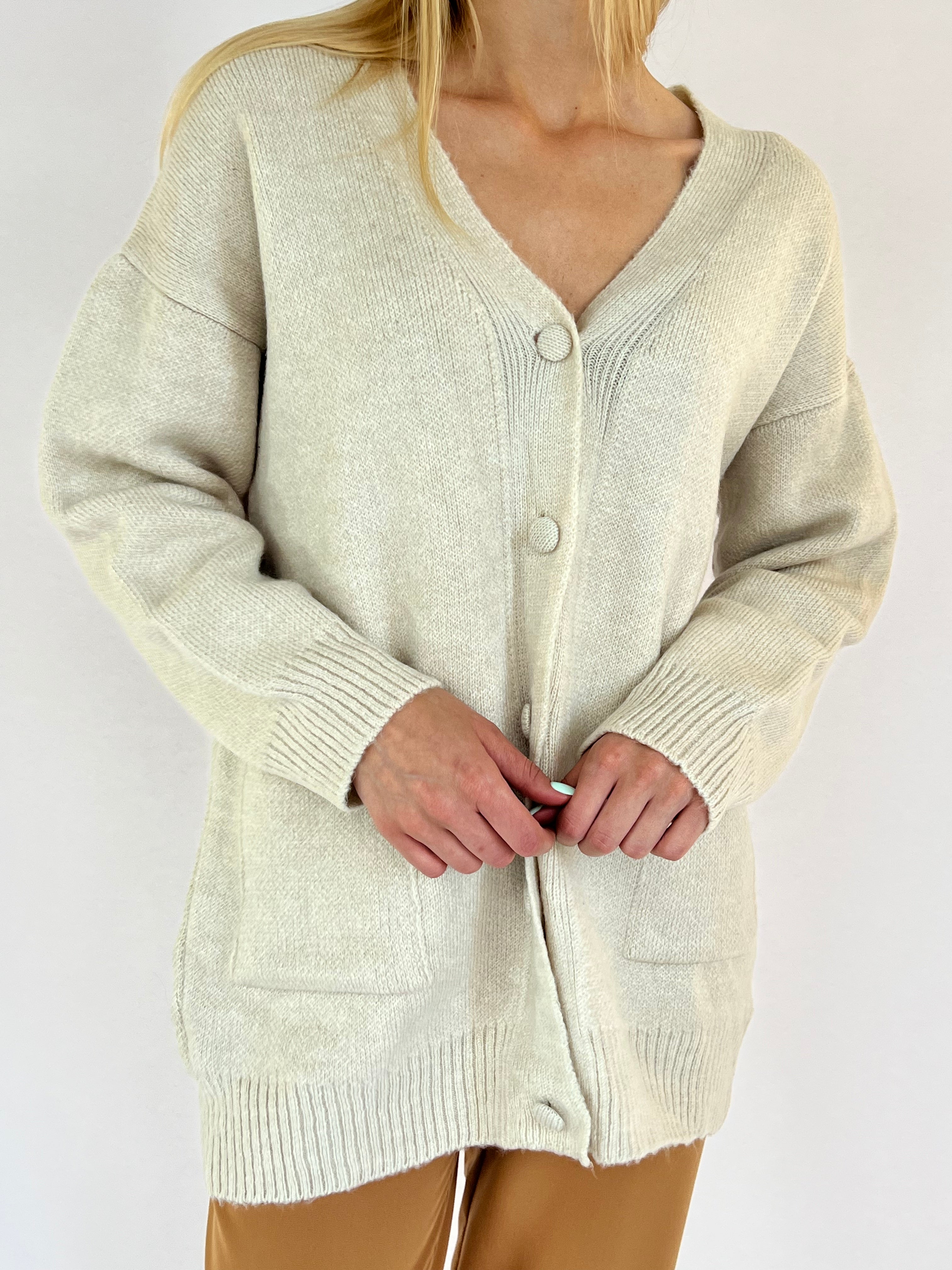 Knit Cardigan with Buttons