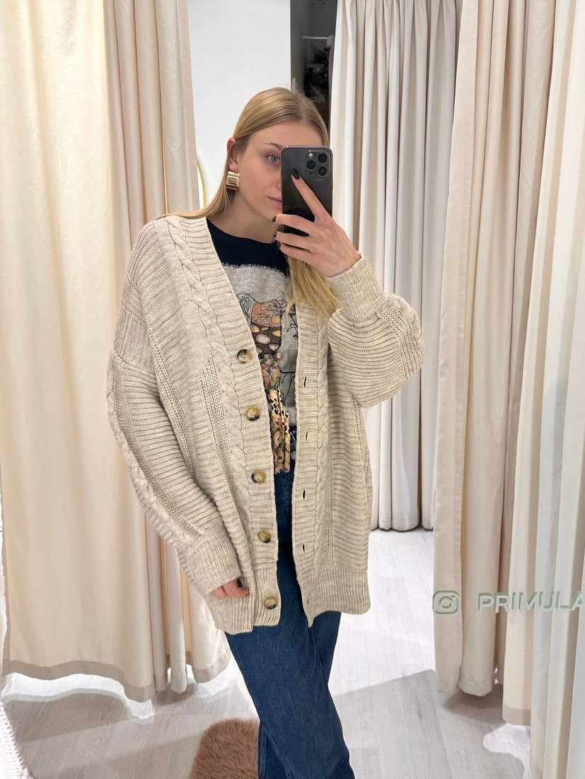 Knitted Oversized Cardigan